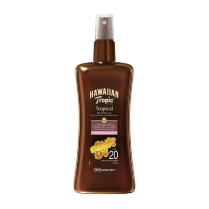 Hawaiian Tropic PROTECTIVE Spray Huile Sèche SPF20, 200ml | Parashop.com