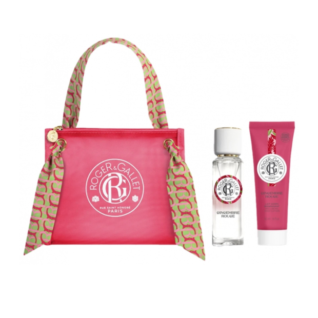 Roger&Gallet GINGEMBRE ROUGE Trousse Eau Parfumée Bienfaisante 30ml + Lait Corps Bienfaisant 50ml | Parashop.com