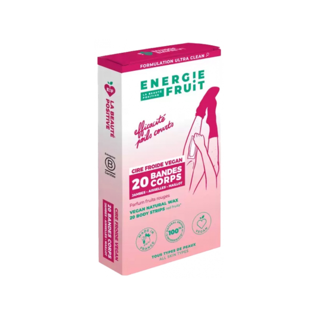 Cire Froide Corps Vegan, 20 bandes