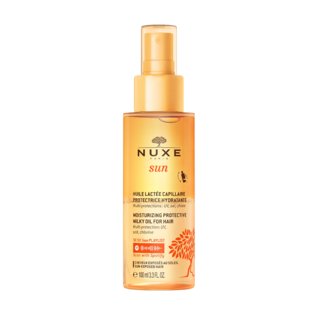 Nuxe SUN Huile lactée capillaire protectrice, 100ml | Parashop.com