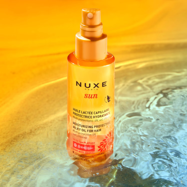 Nuxe SUN Huile lactée capillaire protectrice, 100ml | Parashop.com