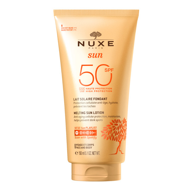 Nuxe SUN Lait Fondant Haute Protection Visage et Corps SPF50, 150ml | Parashop.com