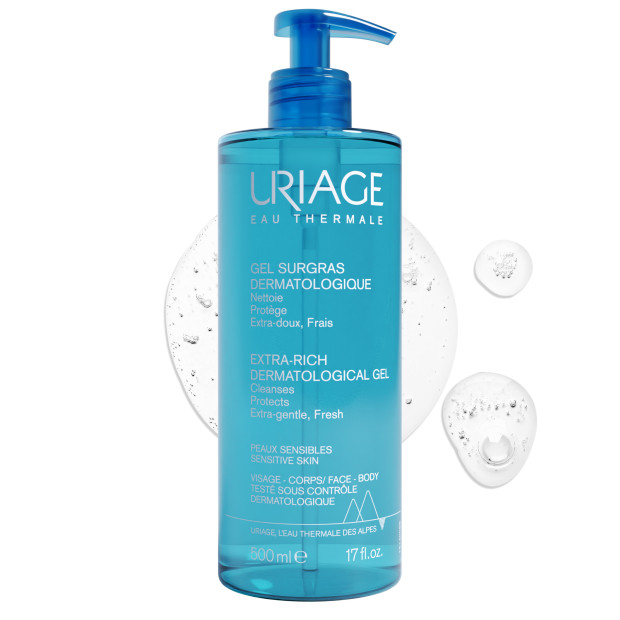 Uriage HYGIÈNE Gel Surgras Liquide Dermatologique, 500ml | Parashop.com