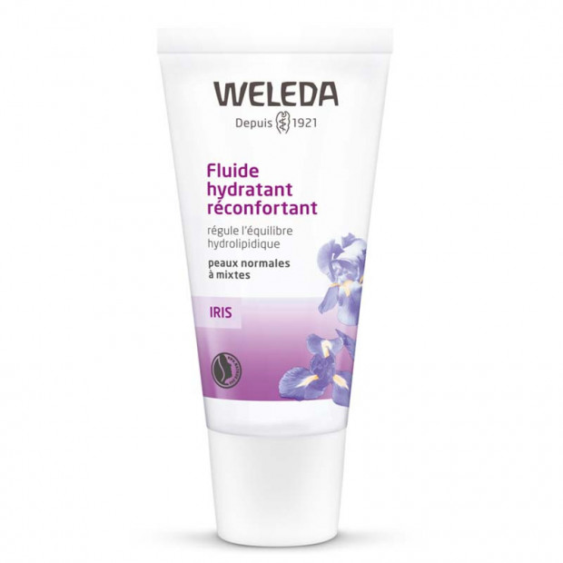 Fluide hydratant réconfortant à l'Iris, 30ml Weleda - Parashop