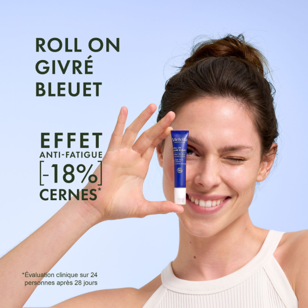 Melvita Roll On Givré Bleuet Contour des Yeux, 10ml | Parashop.com