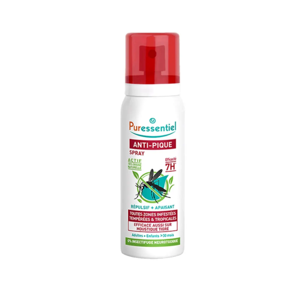 Puressentiel ANTI-PIQUE Spray Répulsif + Apaisant, 75ml | Parashop.com