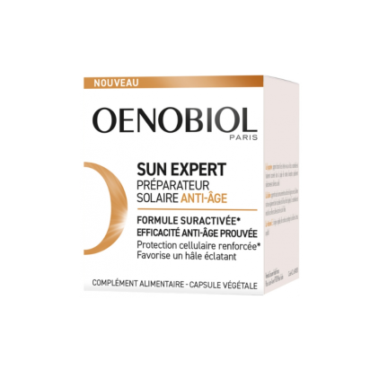 Oenobiol SUN EXPERT Préparation solaire anti-âge 1 mois, 30 capsules | Parashop.com