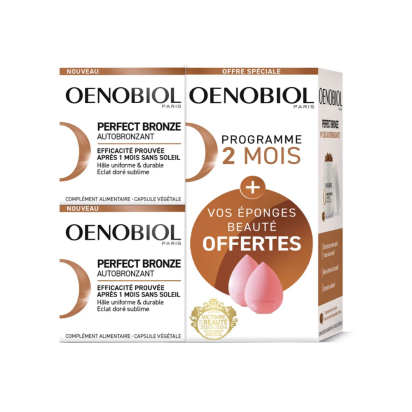 Oenobiol Coffret PERFECT BRONZE Autobronzant, 2x30 capsules végétales | Parashop.com