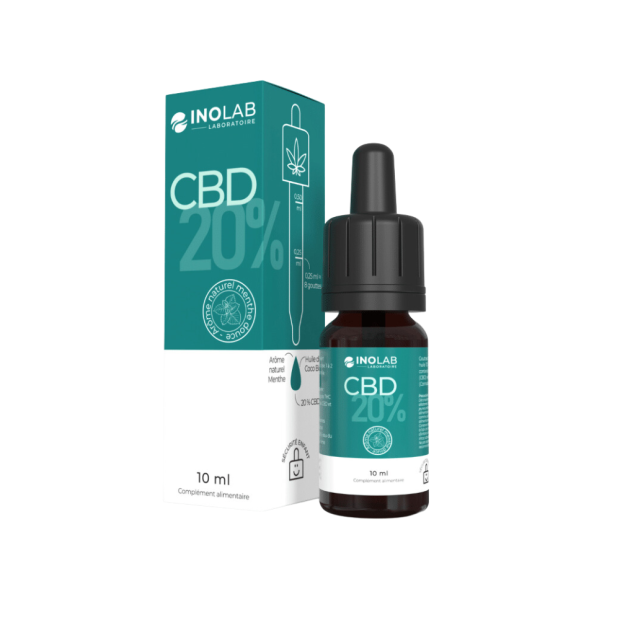 Inolab CBD Sublingual 20% Arôme Menthe, 10ml | Parashop.com