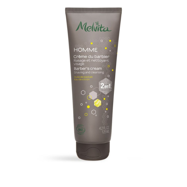 Melvita HOMME Crème du barbier 2-en-1, 125ml | Parashop.com