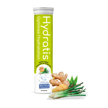 Hydratis Hydratis Solution d'Hydratation Citronnelle Gingembre 20 pastilles | Parashop.com