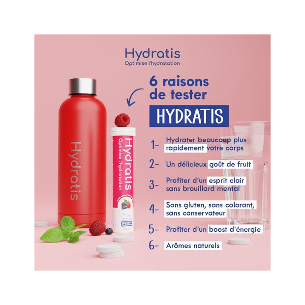 Hydratis Solution d'Hydratation Fruits Des Bois 20 pastilles | Parashop.com
