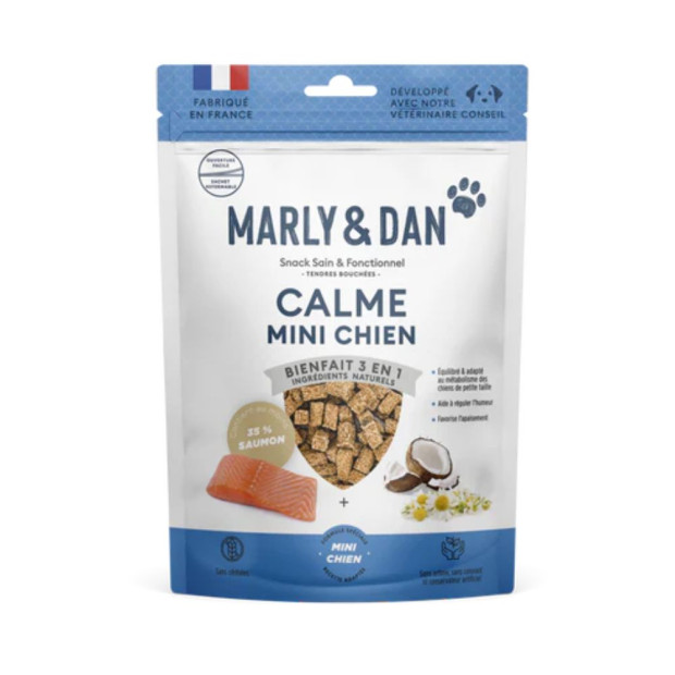 Marly & Dan CALME Tendres Bouchées Mini Chien, 100g | Parashop.com