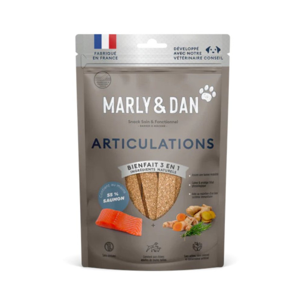 Marly & Dan ARTICULATIONS Barres à Mâcher Chien, 80g | Parashop.com