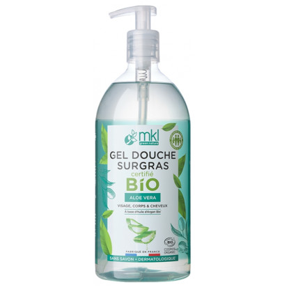 MKL Green Nature Gel Douche Surgras Aloe Vera Bio, 1L | Parashop.com