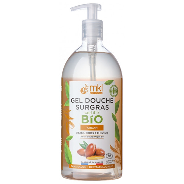 MKL Green Nature Gel Douche Surgras Argan Bio, 1L | Parashop.com