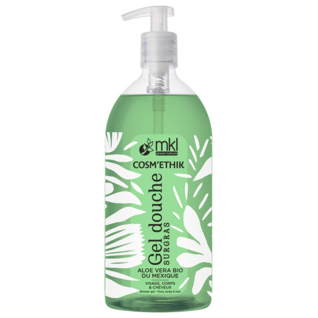 Mkl Green Nature Cosm'Ethik Gel Douche Surgras Aloe Vera Bio du Mexique, 1L | Parashop.com