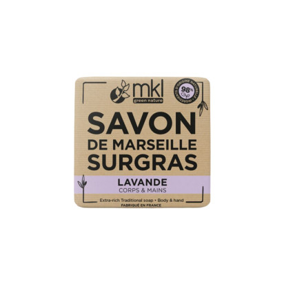 Mkl Green Nature Savon de Marseille Surgras Lavande, 100g | Parashop.com