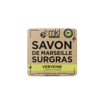 Mkl Green Nature Savon de Marseille Surgras Verveine, 100g | Parashop.com