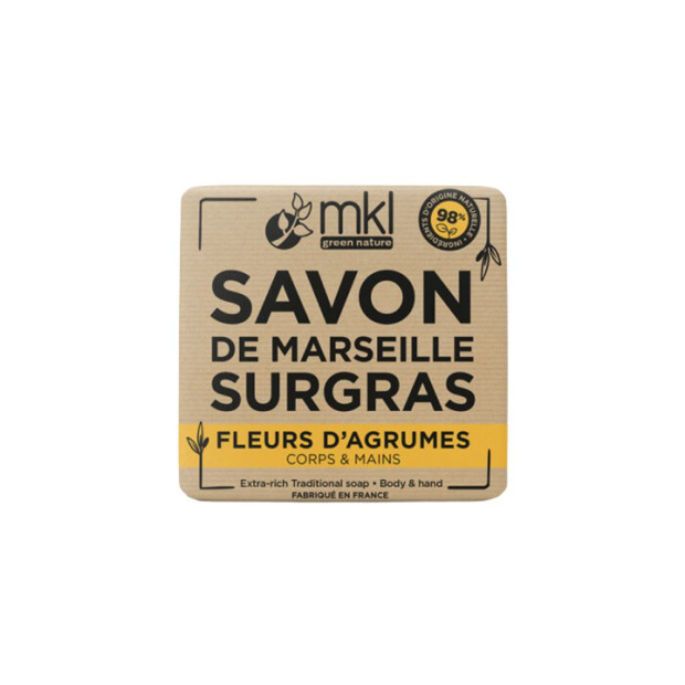 Mkl Green Nature Savon de Marseille Surgras Agrume, 100g | Parashop.com