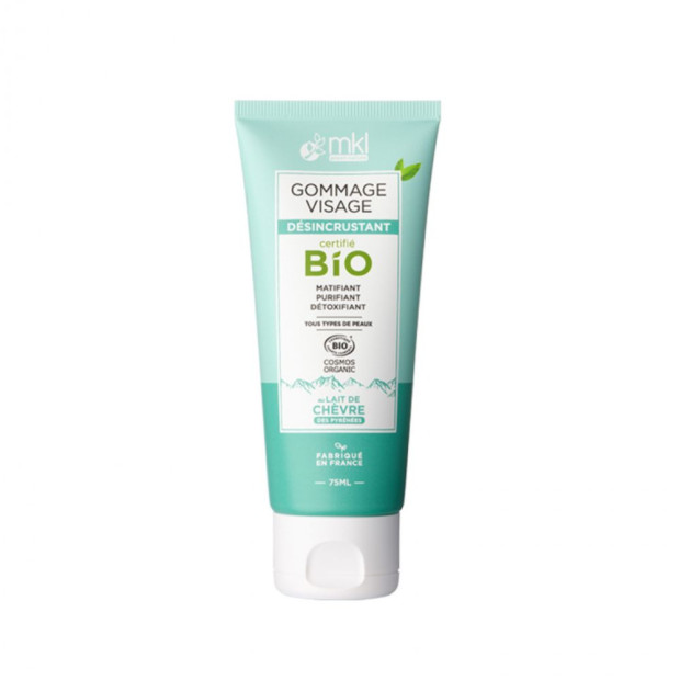 Mkl Green Nature Lait de Chèvre Gommage Visage Désincrustant Bio, 75ml | Parashop.com