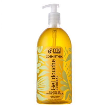 Mkl Green Nature Cosm'Ethik Shampoing Douche Beurre de Karité d'Afrique, 1L | Parashop.com