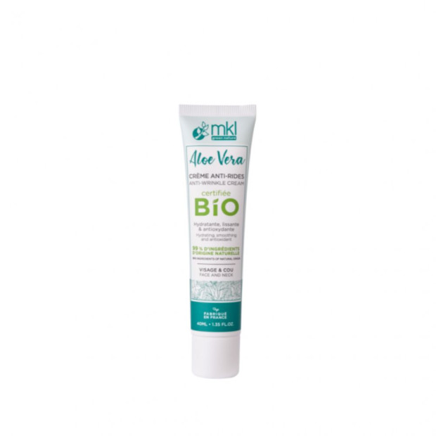 Mkl Green Nature Aloe Vera Crème Anti-Rides Bio, 40ml | Parashop.com