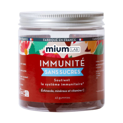 Mium Lab Gummies Immunité Sans Sucre, 42 gummies | Parashop.com