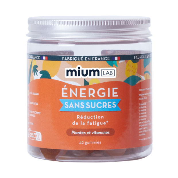 Mium Lab Gummies Energie Sans Sucre, 42 gummies | Parashop.com