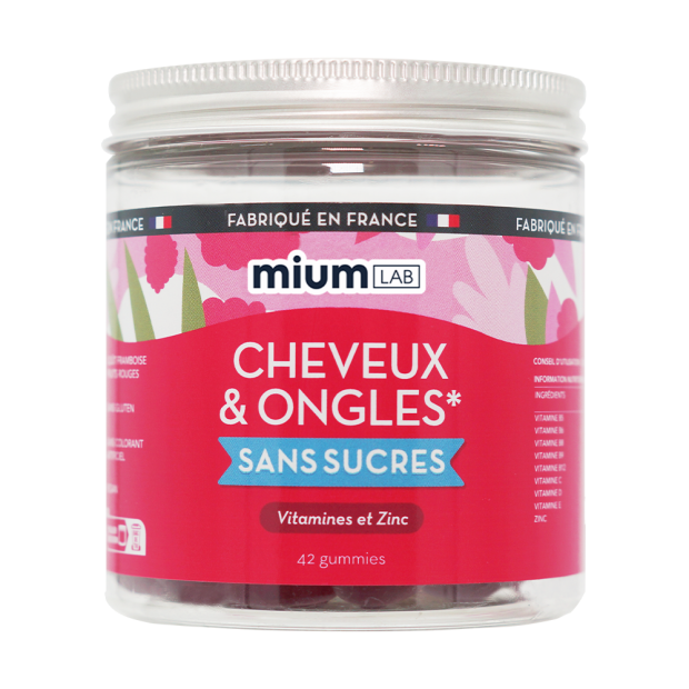 Mium Lab Gummies Cheveux & Ongles Sans Sucre, 42 gummies | Parashop.com