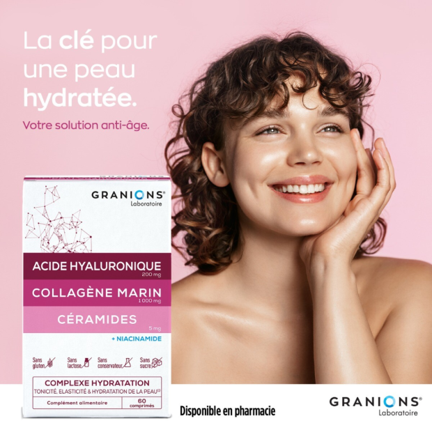 Complexe Hydratation Tonicité Élasticité & Hydratation de la Peau, 60 comprimés