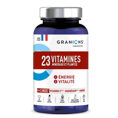 Granions 23 Vitamines Minéraux et Plantes, 90 comprimés | Parashop.com
