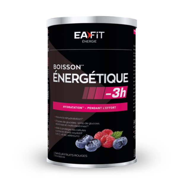 Ea Fit BOISSON ENERGETIQUE +3h Hydratation Pendant l'Effort Saveur Fruits Rouges, 500g | Parashop. com