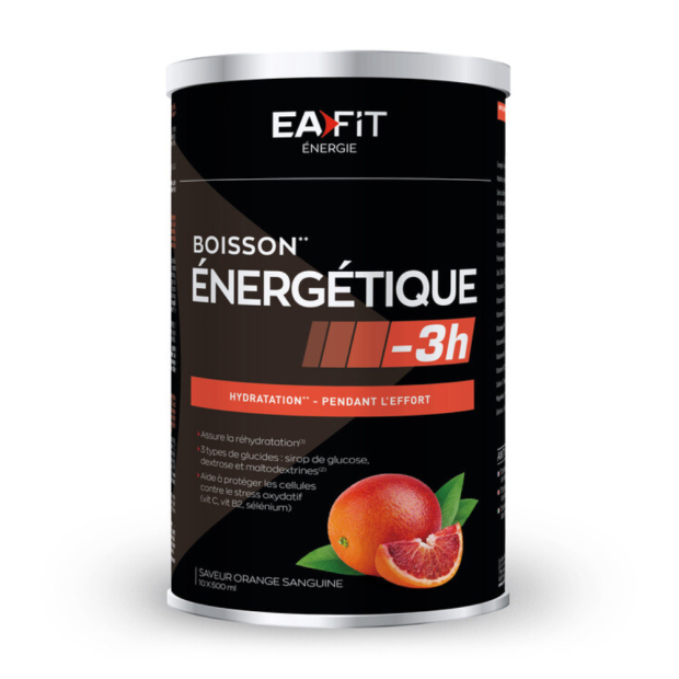 Ea Fit BOISSON ENERGETIQUE +3h Hydratation Pendant l'Effort Saveur Orange, 500g | Parashop.com