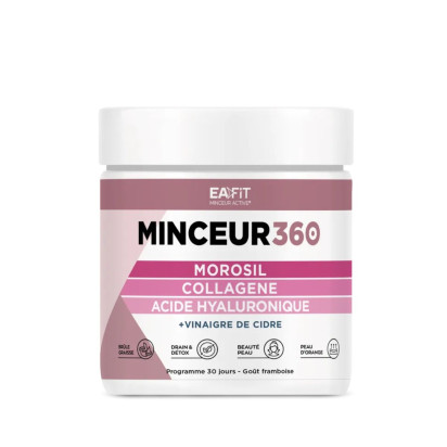 Minceur 360 Poudre Morosil Collagène Acide Hyaluronique 30 Jours, 200G