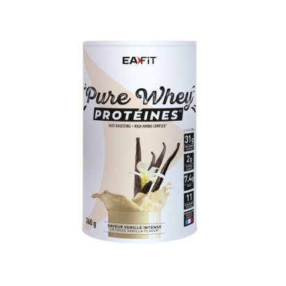 Ea Fit PURE WHEY Saveur Vanille Intense, 360g | Parashop.com