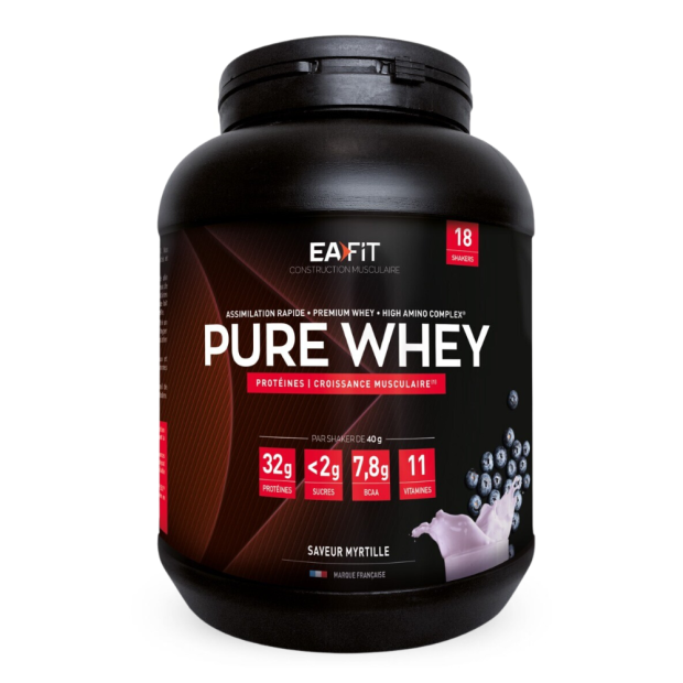 Ea Fit 
PURE WHEY Saveur Myrtille, 850g | Parashop.com