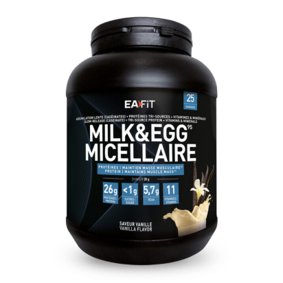 Ea Fit MILK & EGG 95 MICELLAIRE Vanille, 750g | Parashop.com