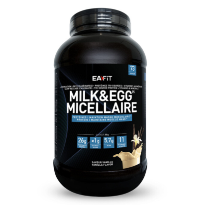 Ea Fit MILK & EGG 95 MICELLAIRE Vanille, 2.2kg | Parashop.com