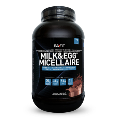 Ea Fit MILK & EGG 95 MICELLAIRE Chocolat, 2.2kg | Parashop.com