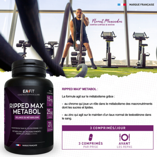 Ea Fit RIPPED MAX METABOL Relance Métabolique, 63 comprimés | Parashop.com