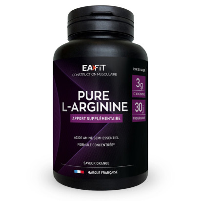 Ea Fit PURE L-ARGININE 3G Apport Supplémentaire Saveur Orange, 141g | Parashop.com