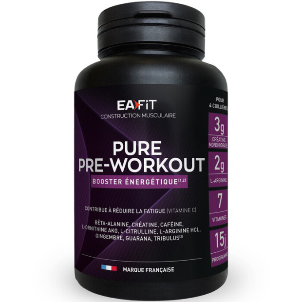 Ea Fit PURE PRE-WORKOUT Booster Energetique Saveur Fruits Rouges, 330g | Parashop.com