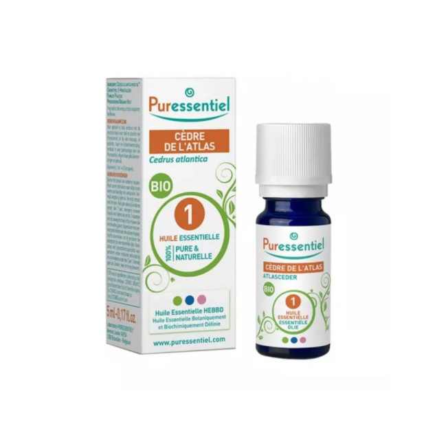 Puressentiel Huile Essentielle Cèdre de l'Atlas Bio, 5ml | Parashop.com