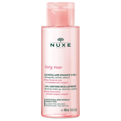 Nuxe VERY ROSE Eau Micellaire Apaisante 3-en-1 400ml | Parashop.com