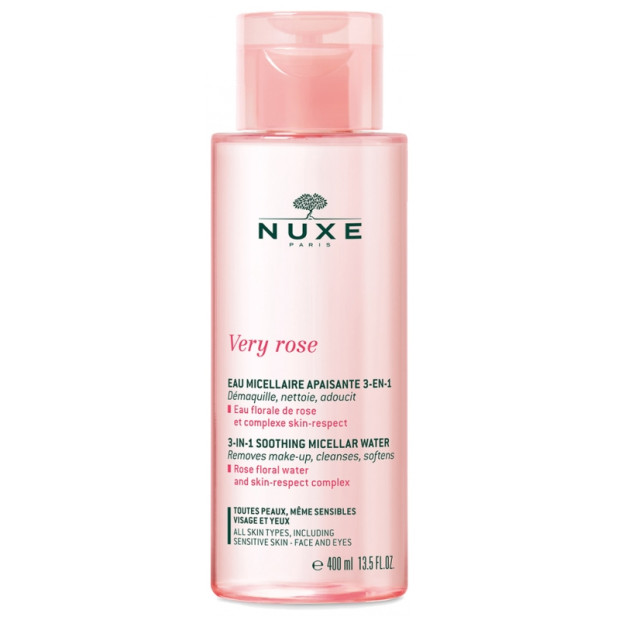 Nuxe VERY ROSE Eau Micellaire Apaisante 3-en-1 400ml | Parashop.com