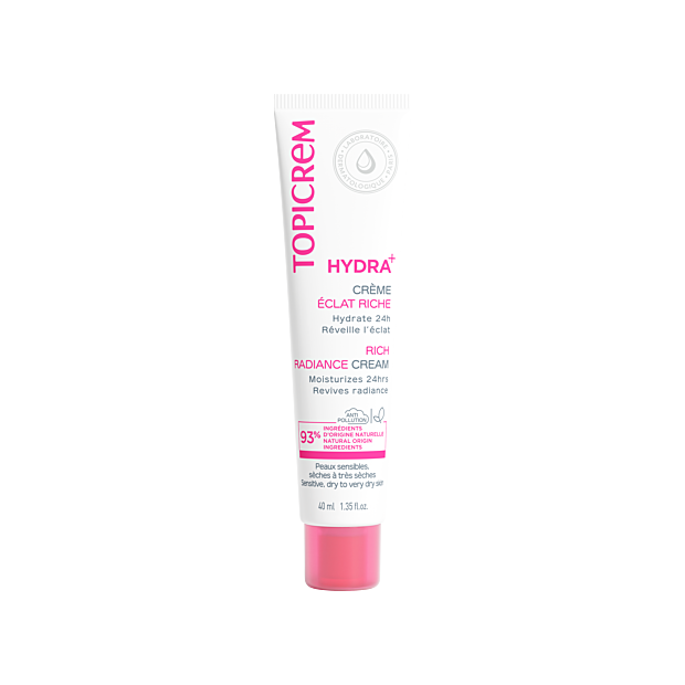 Topicrem HYDRA+ Crème Hydratante Éclat Riche, 40ml | Parashop.com