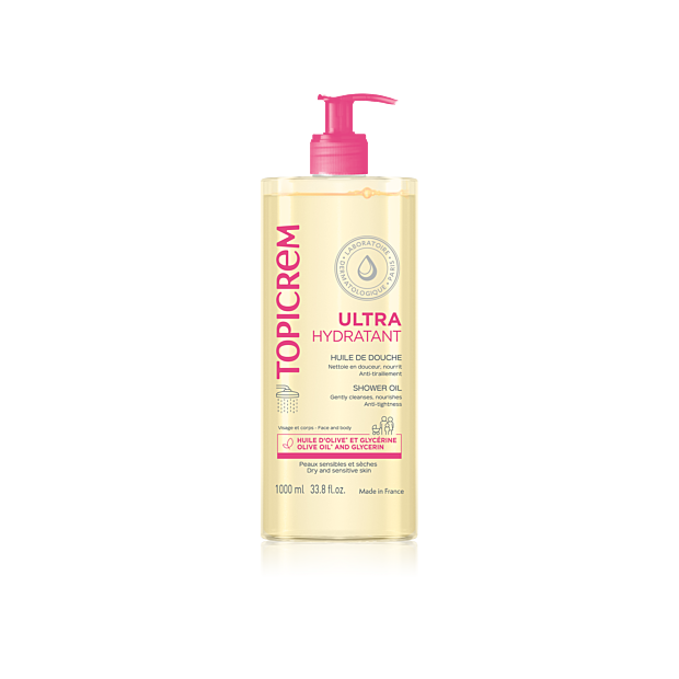 Topicrem ULTRA-HYDRATANT Huile de Douche, 1L | Parashop.com