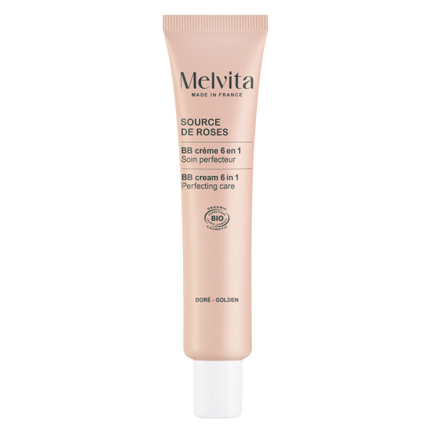 Melvita SOURCE DE ROSES BB Crème 6en1 Soin Perfecteur Doré Bio, 40ml | Parashop.com