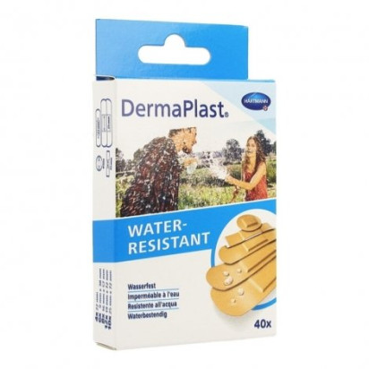 DermaPlast WATER RESISTANT Pansements imperméables à l'eau 5 tailles, 40 unités | Parashop.com